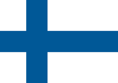 Finland flag, National Finland flag. Flat vector illustration.のイラスト素材