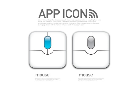 App Icons Mouse-shapedのイラスト素材