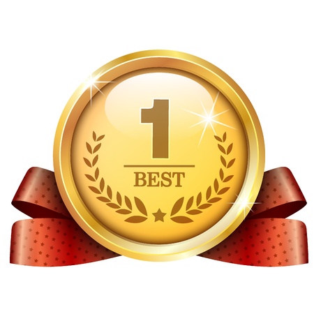 gold medal iconのイラスト素材