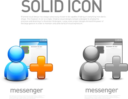 Messenger iconのイラスト素材