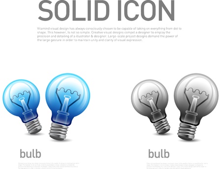 Light bulb iconのイラスト素材