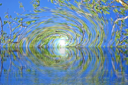 Rise of sping Blur abstract backgroundの写真素材