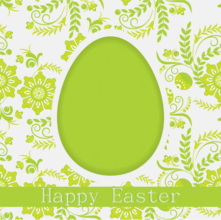 Happy Easter cardのイラスト素材