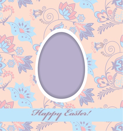 Happy Easter cardのイラスト素材
