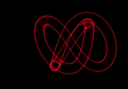 torus knot made in 3d softwareの写真素材