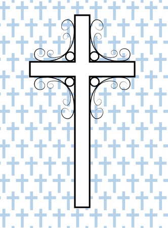 cross white made in 2d softwareのイラスト素材