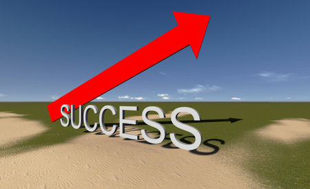 Success this way Made in 3d