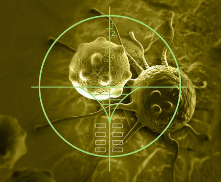 cloud of micro organisms made in 3d