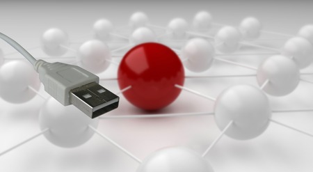  Global Communications on nano levelの写真素材