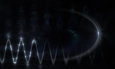 star with lens flare and zig zag effect made in 3d software