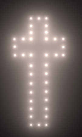 star with lens flare and bokeh effect made in 3d softwareの写真素材