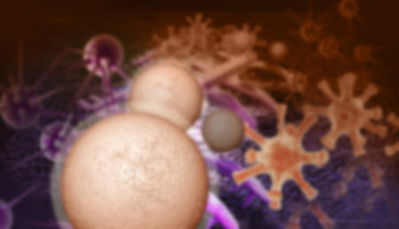 cancer cell colon made in 3d software