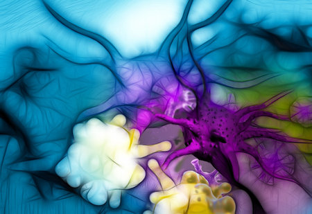 cancer cell made in 3d software