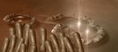 Virus and bacterium background - High Quality 3D Renderの写真素材