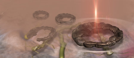 Virus and bacterium background - High Quality 3D Render