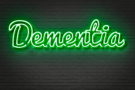 writing   words ' DEMENTIA '  on bricks  background made in 2d softwareの写真素材