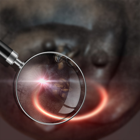 Virus and bacterium background - High Quality 3D Renderの写真素材