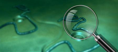 Virus and bacterium background - High Quality 3D Render
