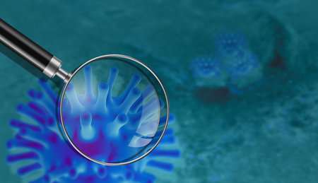 Virus and bacterium background - High Quality 3D Render