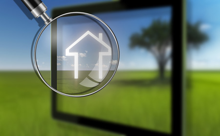 Dream House made in 3d softwareの写真素材