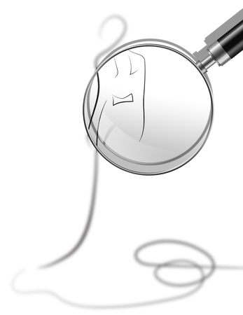 sketch of beautiful young bride in white dressの写真素材