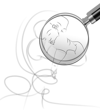 Woman holding a baby - hand drawn  llustrationの写真素材