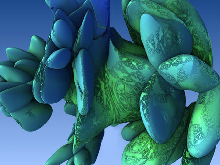 abstract geometric composition made in 3d software