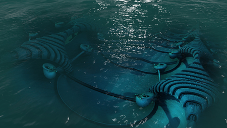 3d illustration of abstract geometric composition ,digital art works.の写真素材