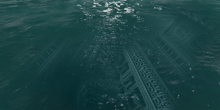 3d illustration of abstract geometric composition ,digital art works.の写真素材