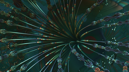 3d illustration of abstract geometric composition ,digital art works.の写真素材