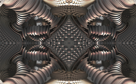 3d illustration of abstract geometric composition ,digital art works.の写真素材