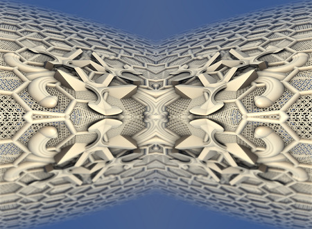 3d illustration of abstract geometric composition ,digital art works.の写真素材