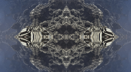 3d illustration of abstract geometric composition ,digital art works.の写真素材