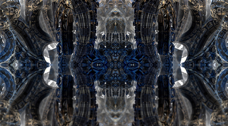 3d illustration of abstract geometric composition ,digital art works.の写真素材