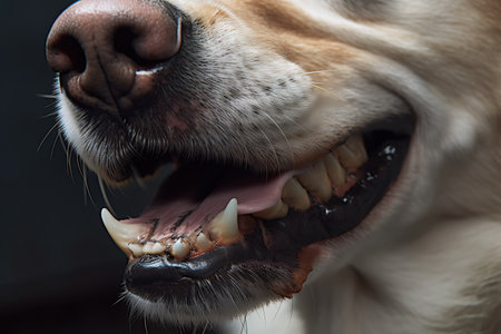 Dog Dental hygiene created by generative AIの素材