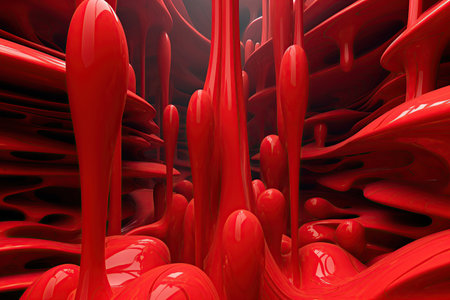 red abstracts composition created by generative AIの素材