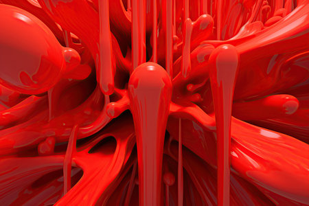 red abstracts composition created by generative AIの素材