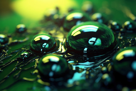 oil spill water biomimicry micro abstract ultra-realistic created by generative AIの素材