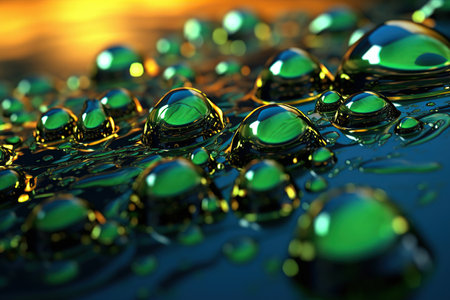 oil spill water biomimicry micro abstract ultra-realistic created by generative AIの素材