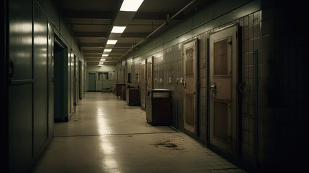 In the style of âthe backroomsâ liminal space, realistic, unsettling atmosphere,created by AIの素材