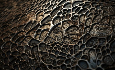 Patinated and perforated organic steel textureの素材