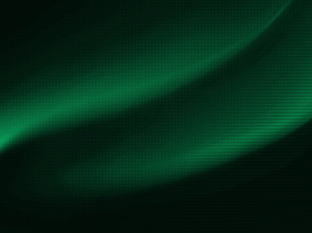 Abstract green background with wave and texture. An elegant green abstract background featuring a wave-like design with a subtle texture, creating a sense of depth and movement.の写真素材