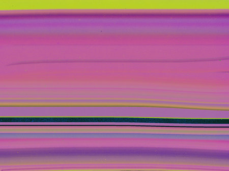 Abstract background with vibrant horizontal motion blur stripes in pink, purple, and neon yellow....
