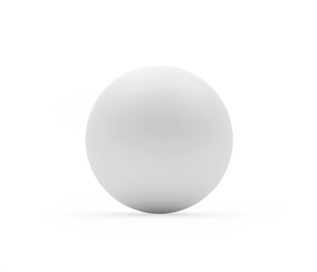 White sphere or ball close-up. 3d illustrationの写真素材