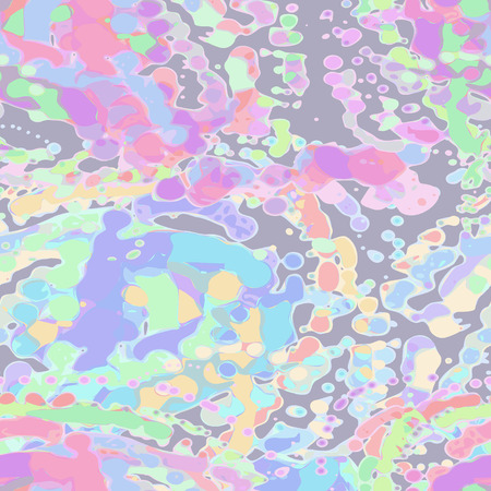 Vector graphic, artistic, seamless pattern stylized for the watercolor splashes of colorful paintのイラスト素材