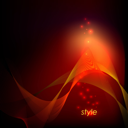 Abstract Fantasy Bright Background with Lines and Sparks.のイラスト素材