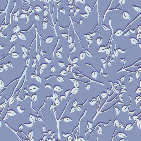 Vector Floral 3d Seamless Pattern.のイラスト素材
