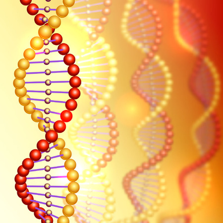 Abstract molecules design. Vector illustration. DNA.のイラスト素材