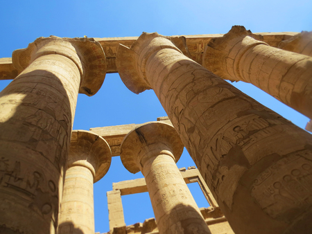 The ruins of the temple of the memorial complex of Karnak. Luxor. Egypt.の写真素材