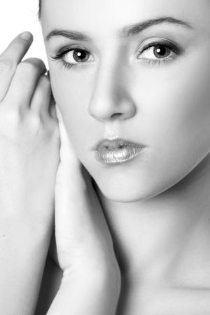 Young beautiful modelの写真素材